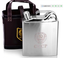 High-grade imported 304 stainless steel 6kg stainless steel Hulk thick portable jug oil drum large capacity hip jug