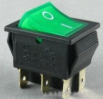 Open Shanghai Yongxing ship switch KCD4 KCD2-21NC 16A 2 gears 4 feet green with light 220V
