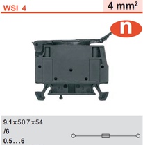 WSI 4 WSI 4 LD 10-36V Weidmüller High Current Fuse Terminal 1886580000