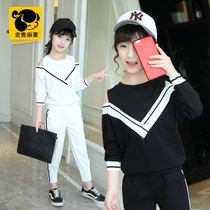 Childrens clothing girls spring clothing suit 2022 new 6 Korean version Fashion 7 CUHK Scout Fashionable Spring Autumn Girl 12 years old