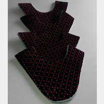 Handmade wool cotton shoes slippers composite sponge cloth upper upper lining material red and white grid