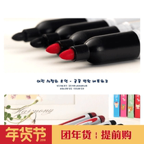 Non-fading thickness Double-headed oily marker Label tie marker Black red blue signature pen Korean version
