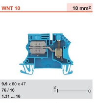 WNT 10 10X3 Original Weidmüller Zero wire terminal block 1010980000