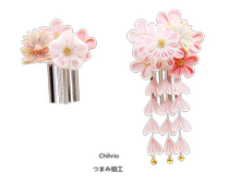 Peach Omama manual Japanese fine fine hair clips and flower clothes and dress marry decorations