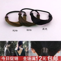 Korean fashion simple wig Hairband hair rope hair belt leather rope head rope Korean hair accessories headgear like leather band head