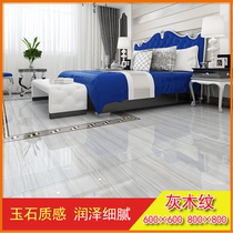 Living Room Bedroom Floor Tiles Full Throw Glazed 600800 Indoor Restaurant Hall floor Brick Background Wall Grey Wood Grain