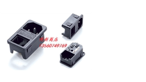 AC power socket with lamp and fuse card type socket equipment power socket chassis socket