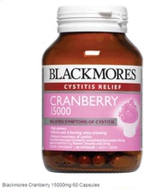 (Australia Direct Mail)Blackmores Cranberry Capsules Female Urinary System Maintenance 15000mg 60 capsules
