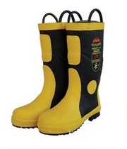Firefighter fire protection boots fire protection rubber boots 02 fire boots with steel plate fire boots at the bottom