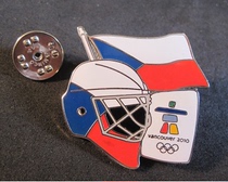 2010 Vancouver Winter Games Badge Czech Ice Team Helmet Badge Hockey Sport Badges
