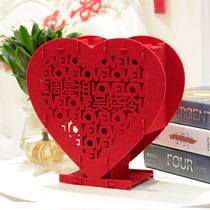 Wedding room Wedding wedding celebration creative decoration decoration supplies newlyweds send friends and girlfriends gifts three-dimensional heart-shaped ornaments