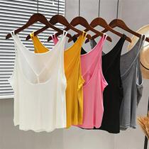 Summer dress big code 200 catty baby sister harness vest woman blouse with loose open back shading belly gestation Fashion hot mother
