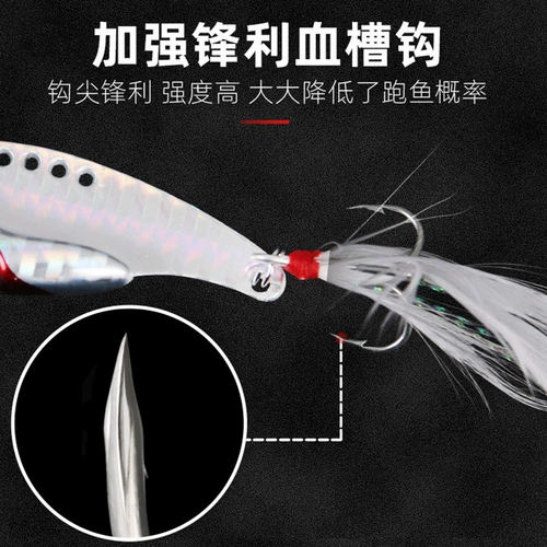 海战 Луя приманка vib mini long Vocal Tillers Sea Bass Catfish 10/15 грамм металлической железной пластины Моделирование подделка для приманки Рыбалка