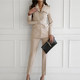 New two-piece women's clothing 2021 autumn clothing Korean style temperament fashion slim suit jacket professional women's trousers suit