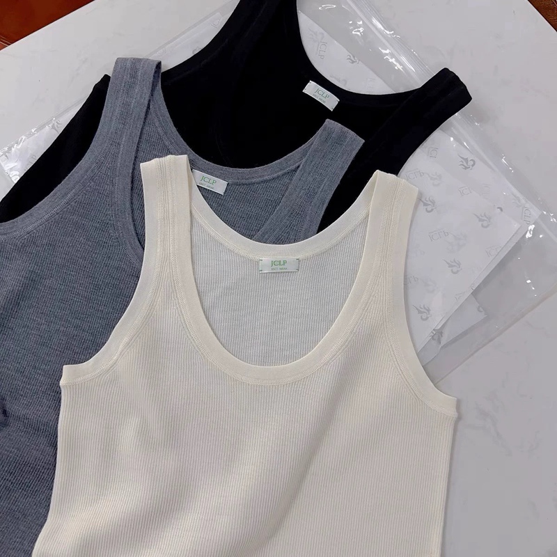 Ingenious Jc*P New 18-Gauge Ribbed 80-Count 100% Worsted Wool Basic Knit Vest Sweater Base Layer