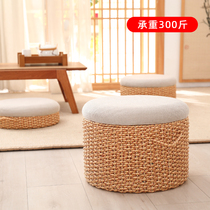 Small stool Domestic short stool Living room sofa Stool Creative Round Stool Small Bench solid wood doorway Shoes Stool Tea Table Sit Mound