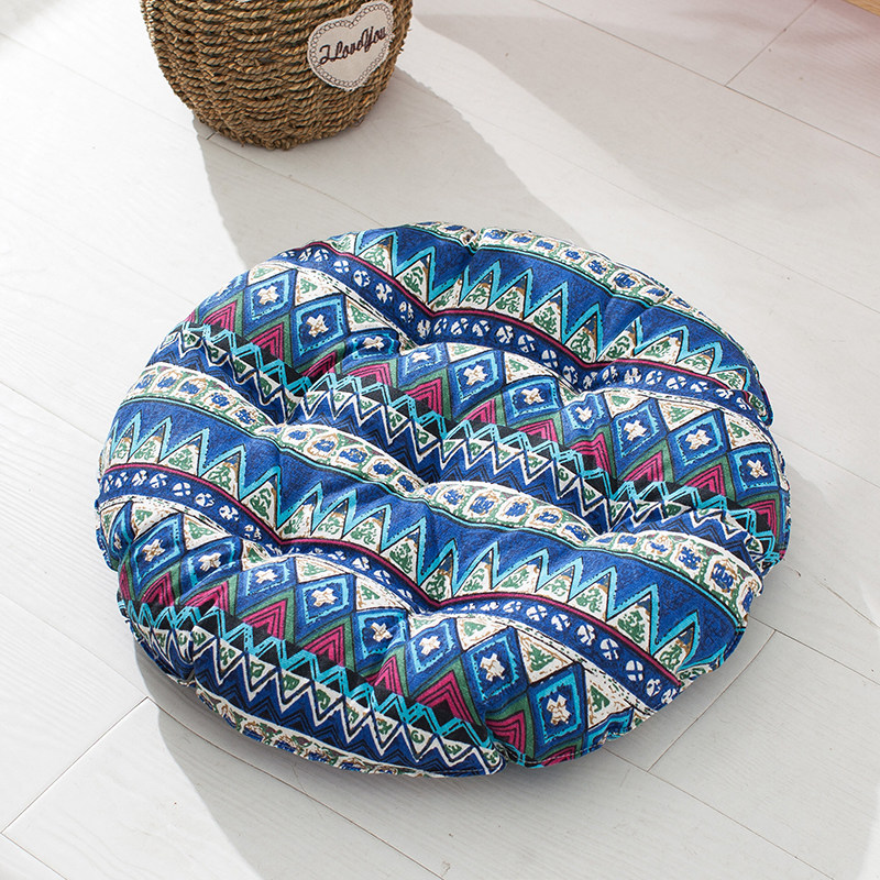 Fu-cushion chair mat round mat student chair mat floating window tatami mat thickening fabric soft mat cushion