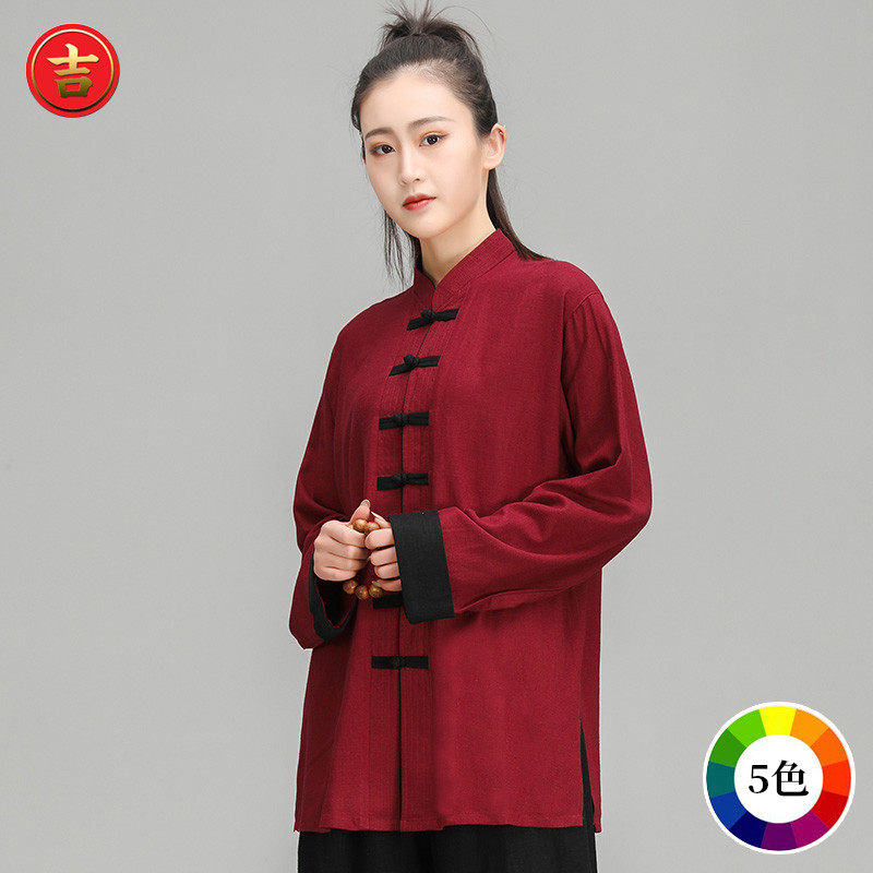 2019 new tai chi suit suit men and women breathable Luo Jin Ma spring and autumn long-sleeved tai chi competition performance clothes