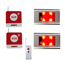 Bellkey Wireless Disabled Guard Alarm System Bathroom Help Display Alarm Accessible Bathroom Disabled Person Emergency Caller Public Restroom Flashing Sound and Light Warning Light One-touch Alarm