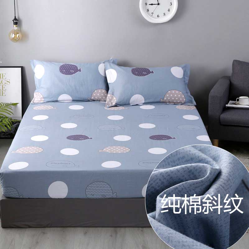Bed linen single piece cotton thickened bedspread bed cover 1 2 meters 100 cotton 1 8 mattress bed bag 2021 new style 1 5