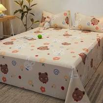 Sheet cotton single piece pillow case 2 piece set 100 cotton quilt single three piece set lattice one meter two thick spring and autumn summer