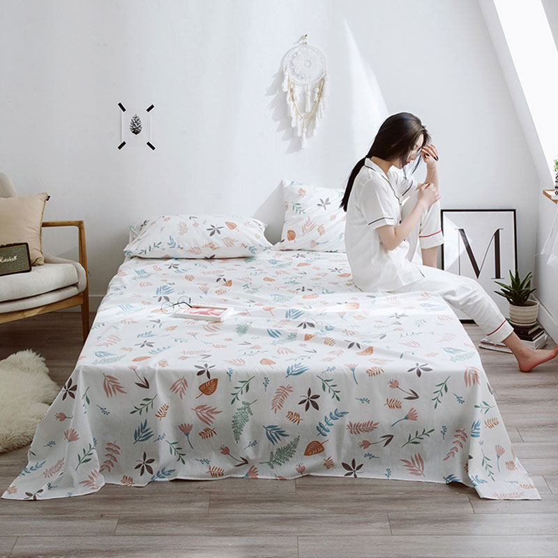 Pure cotton sheet Single piece 100 all-cotton cushion single 2 * 2 3 m by single sleeping single 2021 New upscale one-meter-two