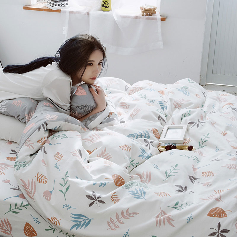 Summer quilt cover pure cotton single piece 220x240 quilt cover 2 m x 2 3 single double full cotton cloth material student dormitory