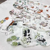 FOR NUONUO export quality 4-layer gauze pad sling childrens kindergarten sweat towel bamboo cotton sweat absorbent towel type A