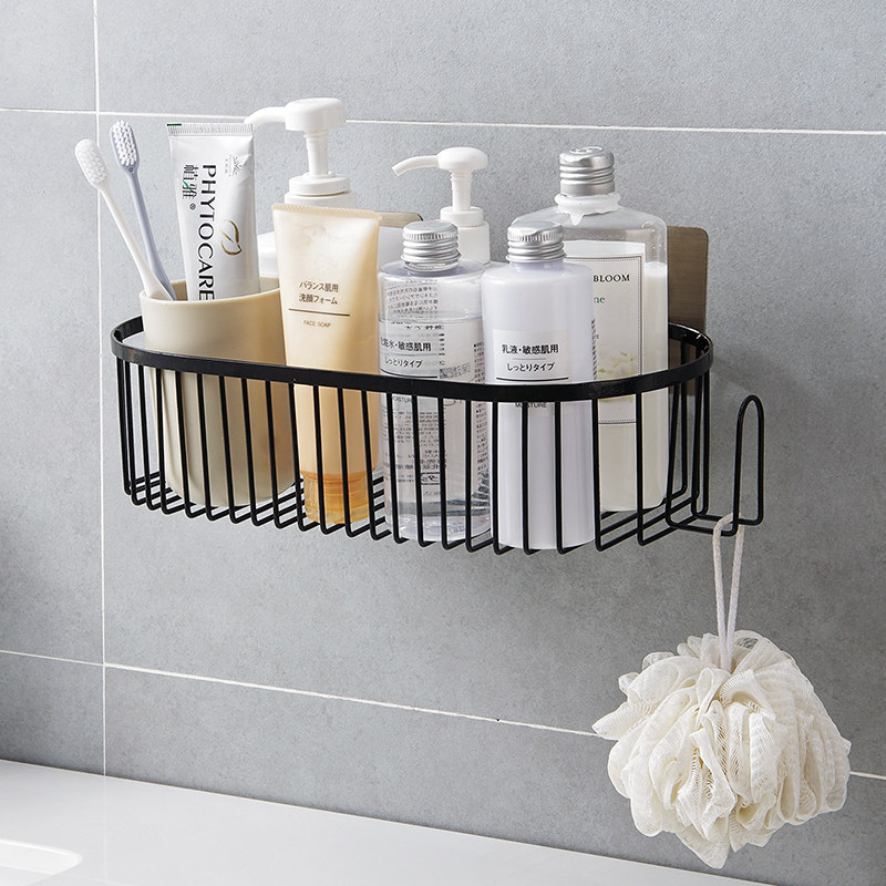 Uthu Residence Free Punching Makeup Room Shelve Toilet Wall Wall-mounted Floor shelf Bathrooms Bath Lotion tripod