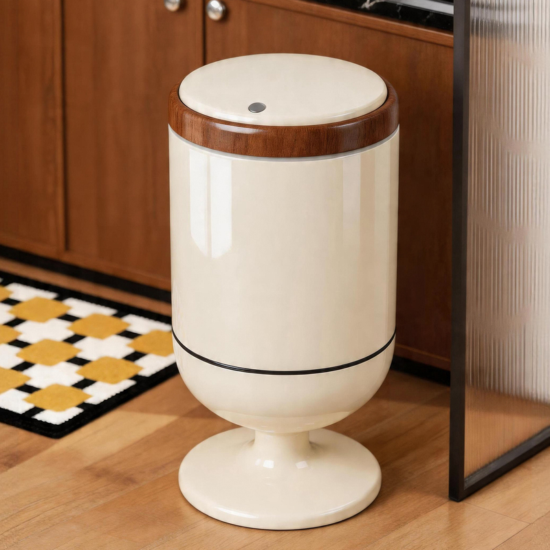 Japanese Kitchen Trash Can, No Need to Bend Over, Special Tall Model, Movable, Household Use, 2026 New Model, Large Size, Large Capacity, with Lid