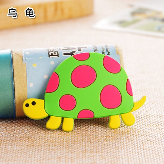 Tortoiseoriginality lovely Cartoon animal Refrigerator Magnetic tape Decorative stickers blackboard Message post magnetic Sticky note Magnet paste