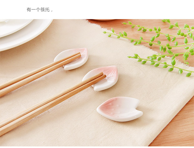 Yousiju phong cách Nhật mận đũa đũa gốm đũa đũa đũa sáng tạo nhà bếp đũa kéo đũa bộ đồ ăn giá đũa - Đồ ăn tối đĩa nhựa