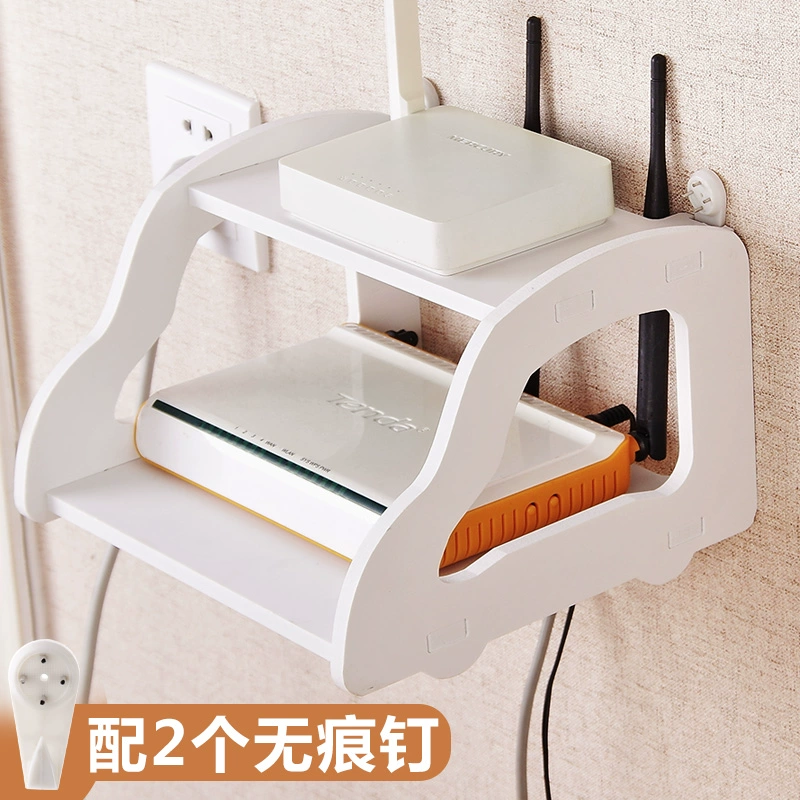 Yousiju rỗng hai tầng lưu trữ bộ định tuyến giá phòng khách TV set-top box rack punch-wall rack - TV