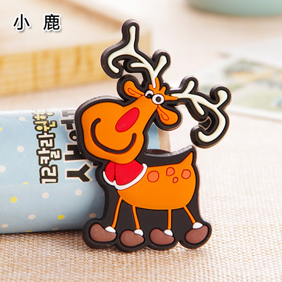 Fawnoriginality lovely Cartoon animal Refrigerator Magnetic tape Decorative stickers blackboard Message post magnetic Sticky note Magnet paste