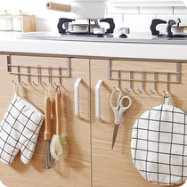 Usiju stainless steel cabinet door back hook 5 hooks Kitchen bathroom door back towel hanging bedroom hanging hook