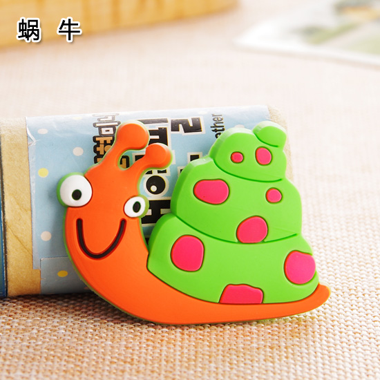 Snailoriginality lovely Cartoon animal Refrigerator Magnetic tape Decorative stickers blackboard Message post magnetic Sticky note Magnet paste