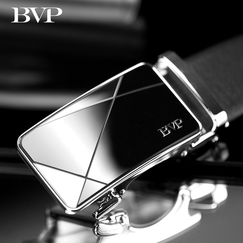 BVP men's leather strap genuine leather automatic buckle belt youth 100 lap pants with minimalist business belt to send boyfriend gift-Taobao