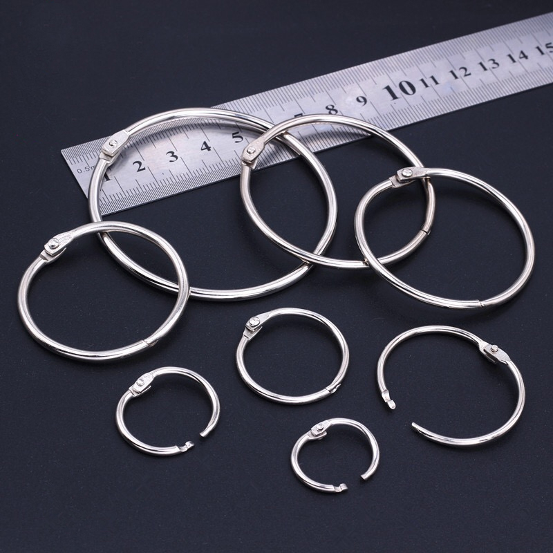 Loose-leaf book ring Open ring ring buckle Curtain ring Card ring Binding iron ring Buckle Iron ring Keychain Decorative ring buckle
