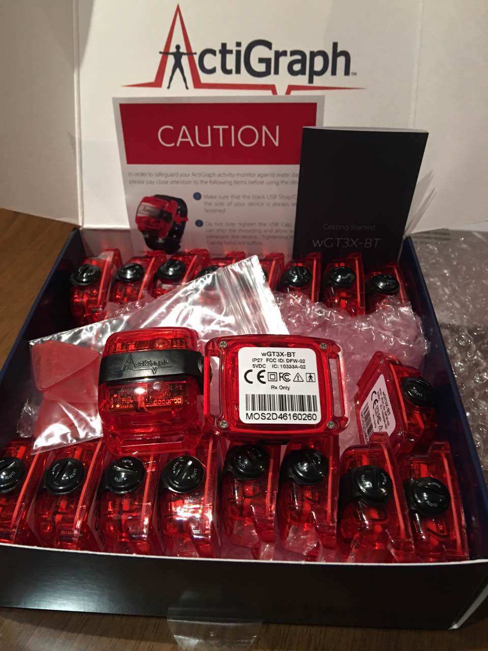 The United States imported ActiGraph wGT3X-BT human energy consumption instrument two years of quality assurance