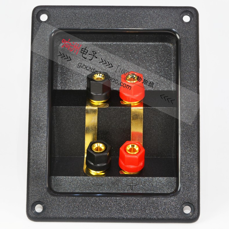 301 binding post speaker four pure copper gold-plated fever junction box speaker audio 4 terminal box
