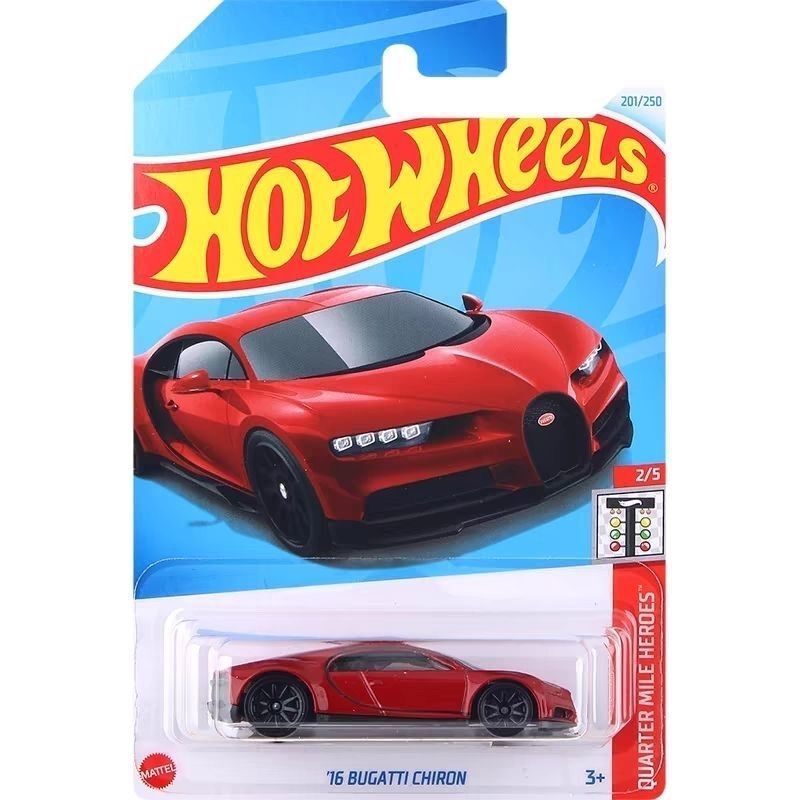 Hotwheels Hot Wheels Bugatti Chiron Alloy Car Hot Wheels Collector's Edition No. 201 Red