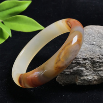 Ruihuang Cui Natural Jade Fine Jewelry Jinsha Half Mountain Half Water Bracelet 61 Ring Jade Bracelet Bracelet with Certificate
