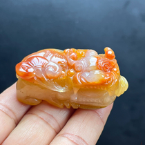 Ruihuang Cui natural jade fine jewelry pretty color cleverly carved Overlord Pixiu pendant sweater chain jade pendant with certificate