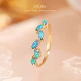 末森 Ювелирное украшение, кольцо, инкрустация камня, золото 750 пробы, с драгоценным камнем, делается под заказ