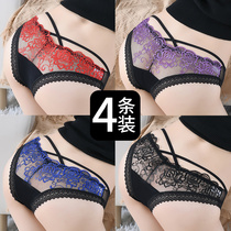 Womens underwear summer thin seamless lace comfortable girl breathable hollow embroidery New charming temptation