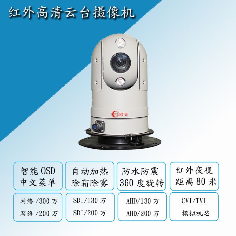 Vehicular tripod head camera roof tripod camera supports the national standard 28181 fluorite cloud Ehome protocol