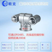 Network HD infrared night vision car pan tilt camera roof pan tilt camera white light pan tilt camera