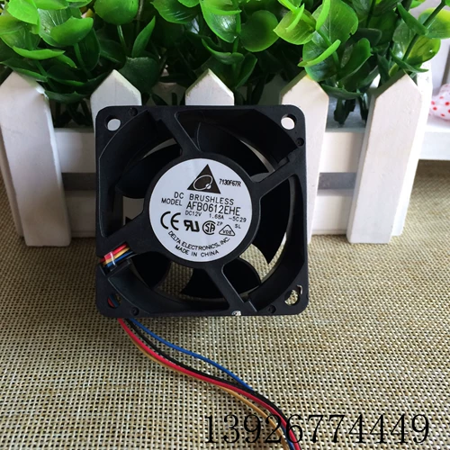 台达 AFB0612EHE 6038 6CM 12V 1.68A Server High -Speed ​​-Speed ​​Air Fan Fan