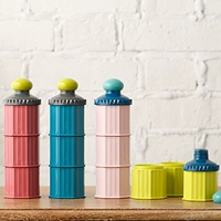 Японский замок, банка для хранения, переносное портативное сухое молоко, коробка для хранения для прикорма, 3 этажей