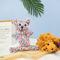 Pet Toy Kitty Dogs Puzzle training Twist Stick Cotton Rope Knot Grindle Teeth Biting Size Dog Toy